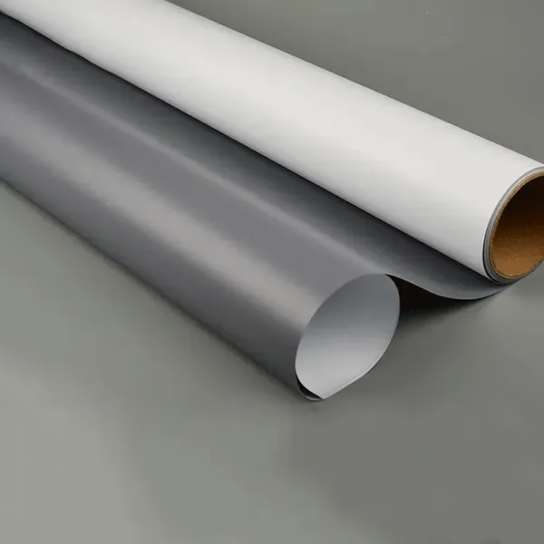 PET Film Grey Back Roll Weight 340gsm 440gsm 91cm Wide For Banner Stand