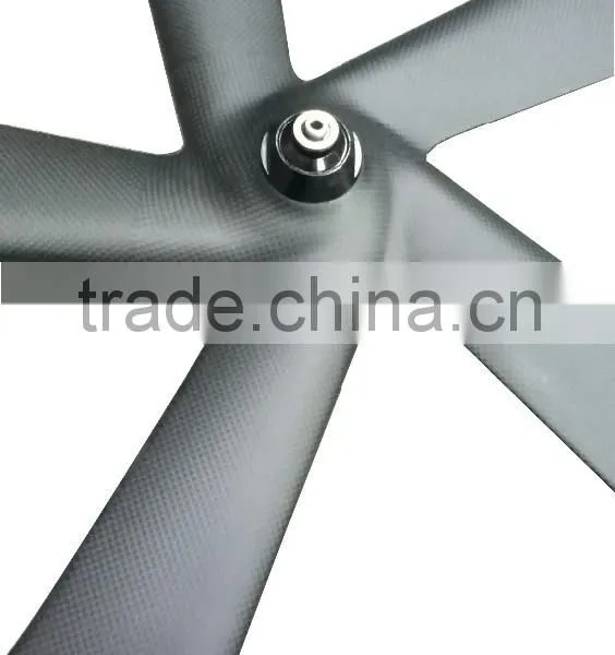 700c 65mm Clincher Fixie Wheels Carbon Aerospoke Wheel 3k Matt Fixed Gear Bicycle Wholesale photo-4