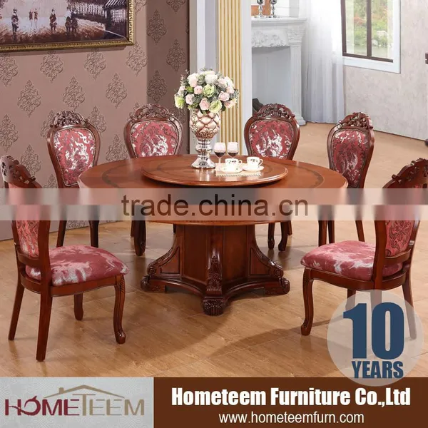 Round Dining Table Set With Lazy Susan photo-2
