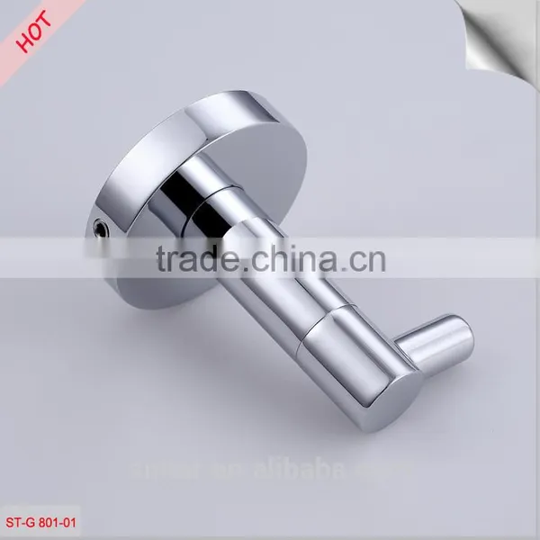 SINTAR Bathroom Single Coat and Robe Hook Wall Mount, Brushed SUS304 Stainless, Chrome Plated photo-4