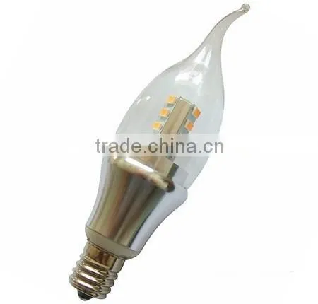 Hot Sale Clear Glass Cover Candle Light Led 5w, E14 E17 Led Bulb photo-4