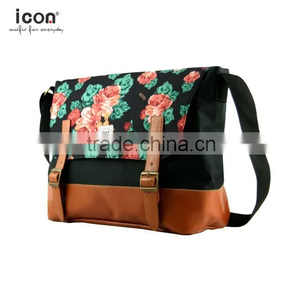 600D Polyester Flower Pattern Shoulder Bag Own Design photo-2