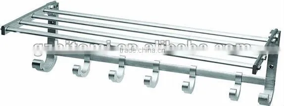 Aluminum Wall Shelves With Hooks