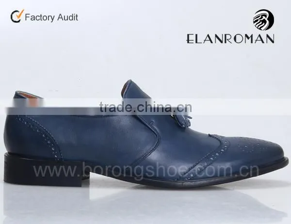 New Style Italian Mens Leather Shoes Brogue Shoes Slip on Shoes photo-2