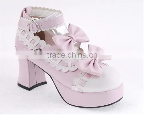 Camping Woman Shoe 2016 Costume Jewelry Bow Lady Shoes photo-3