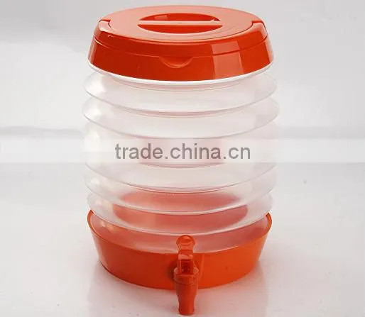Plastic Portable Foldable & Collapsible Beverage Holder and Dispenser