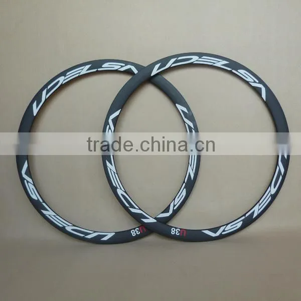 UDELSA U38 Full Carbon Fiber Rims 3K Matte Clincher 38mm Depth Quality Choice