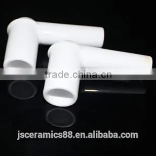 High Purity Right Angle 95% Alumina Spark Plug Ignition Rod High Voltage Insulation Fire Protective Cap for Spark Plug Electrode photo-2