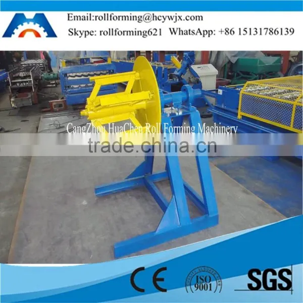 5-10 Tons Color Steel Coil Manual/ Hydraulic Uncoiler Machine photo-5