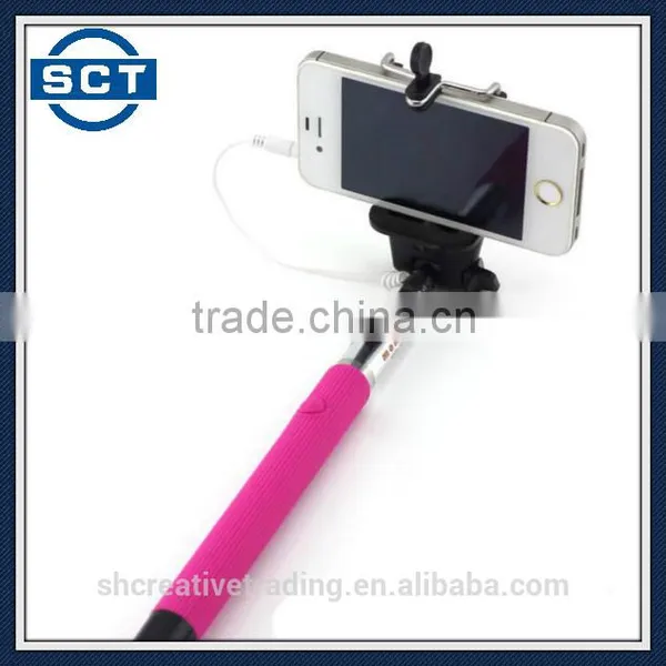 Foldable Selfie Stick Monopod Cable Take Pole Monopod Selfie Stick Extendable Monopod With Cable photo-2