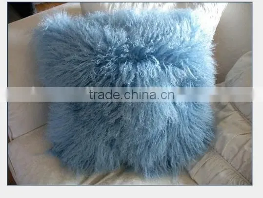 Wholesale Tibet Mongolian Lamb Curly Fur Cushion