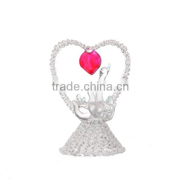 Delicate Glass Figurine for Christmas Decoration