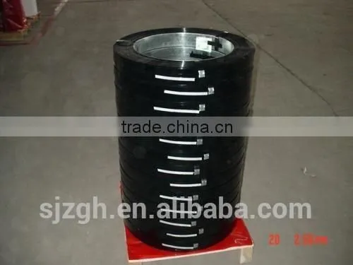 0.6mm thickness 16mm width black steel strip
