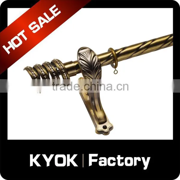 KYOK New Design Wrought Iron Products,aluminium Window Curtain Accessories,ceiling Mounted Curtain Rod