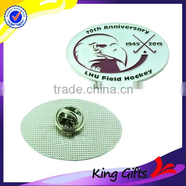 2016 Hot Sale Hockey Logo Soft Enamel Metal Lapel Pins for Anniversary