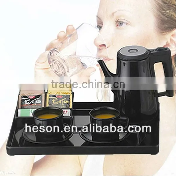 NEW Hotel Amenities Electric Mini Teapot With Hotel Service Tray photo-3