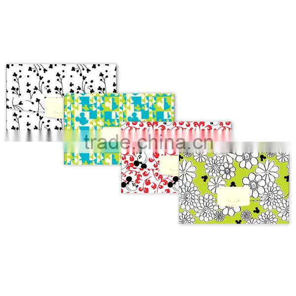 MINI Four Patterns Pocket Expanding File Office Supplies Stationery Products File Folder pp Organ File