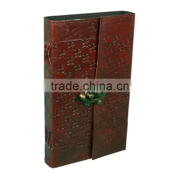 Printed Flowers Leather Journal C-Lock Journal