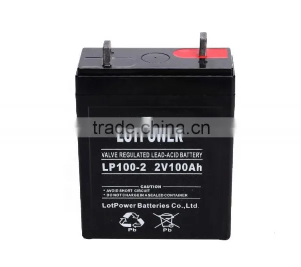 Guangzhou Best Selling 2 Volt 100ah Deep Cycle Vrla Battery