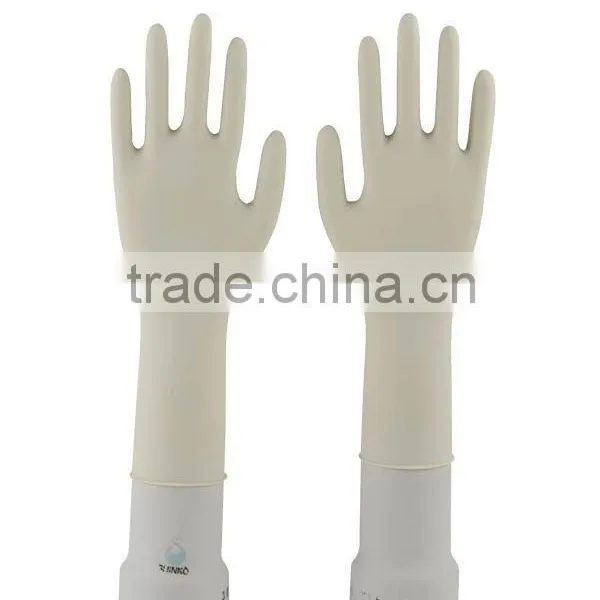 12" Natural Latex Exam Gloves