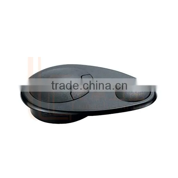 China Manufacturer Black Plastic Cable Grommet for Office Desk photo-2