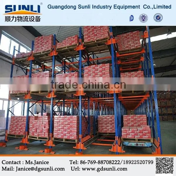 High Density Radio Shuttle Drive-in Metal Storage Racking photo-3