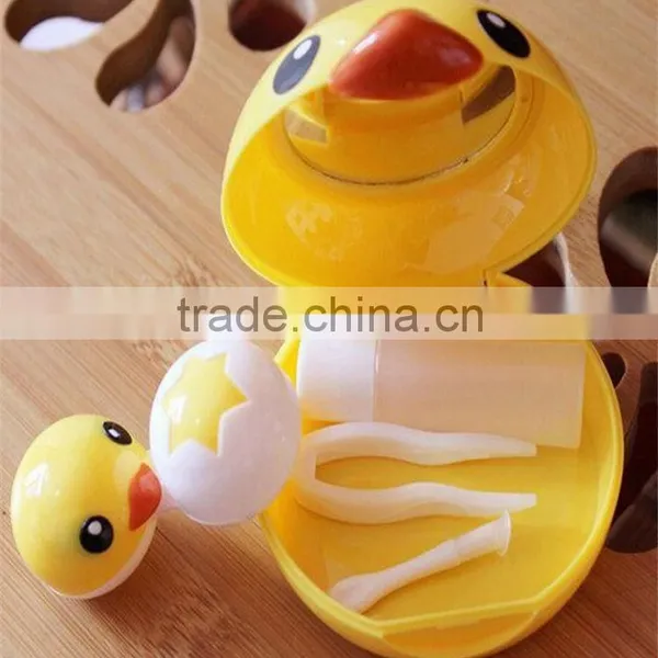 Custom Cartoon Contact Lens Cases,Contact Lenses Plastic Case,Yellow Duck Contact Lens Box photo-3