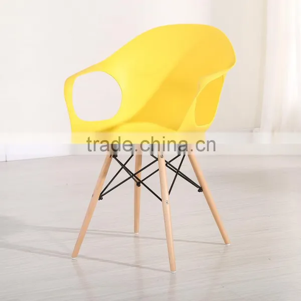 Popular Resin Room Black Chair With Armrest D002 photo-6