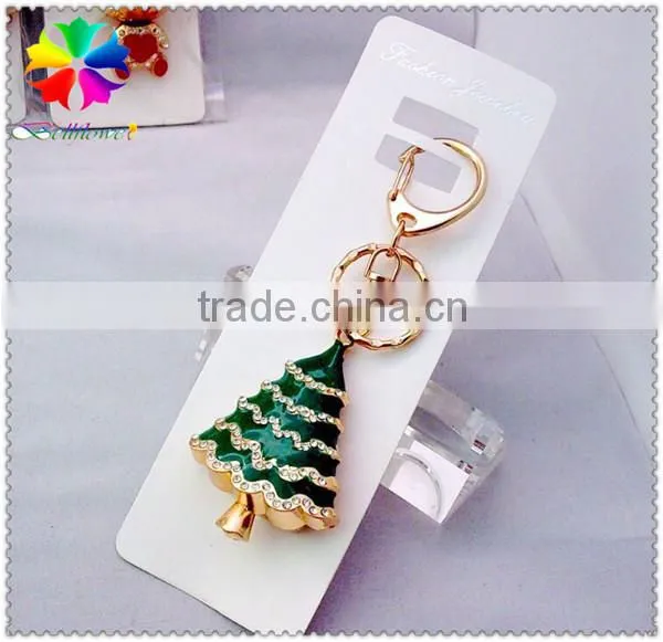 Pretty Fashion Christmas Tree for 3D Shape Keychain,Zinc Alloy 3D Shape Keychain,keychain for 3D Shape Colorful Matel photo-2
