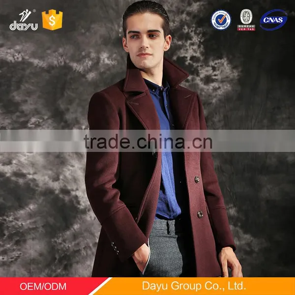 Double Breasted Blazer Wool Cashmere Coat Men Ropa Hombre Jacket Men's Wool Coat Winter Cheap Fleece Jacket