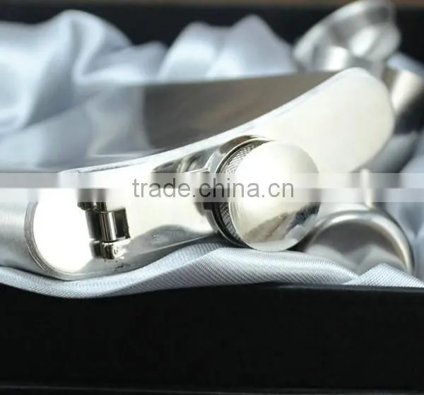 6oz Hip Flasks for Men/ Mini Metal Flask/ Standard Size Hip Flask photo-4