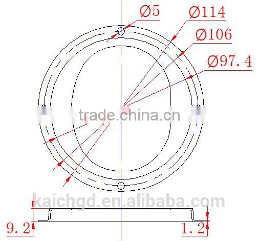 LED Glass Lens for Urban Road Lighting 92mm KC92-1 photo-3