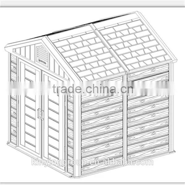 High Quality Cheap Prefab House Outdoor Garden Tool Storage Shed photo-5