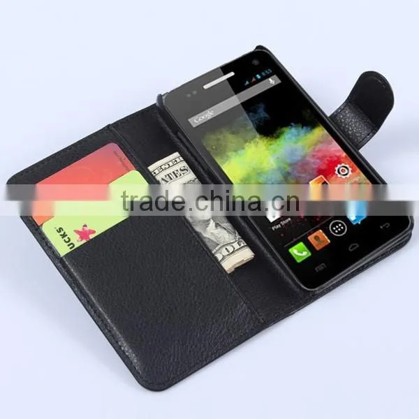 Slim Wallet Leather Flip Case For Wiko Sunset photo-6