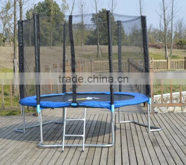 8FT L Shape Leg Round Trampoline With Ladder photo-5