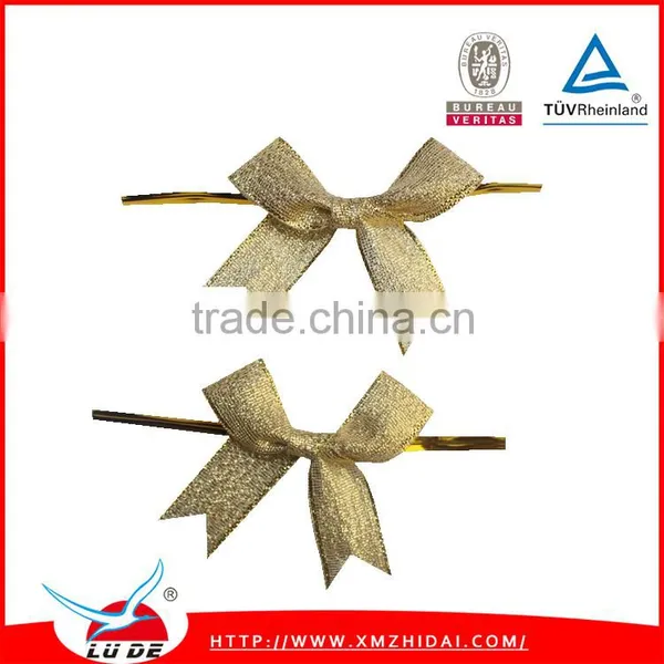 2016 Cheap Factory Handmade Metallic Ribbon Bows for Decoration photo-5