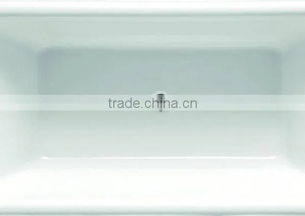 Simple Pure Acrylic Massage Bathtub Bathroom Equipments Square Shape Massage Bathtub photo-2