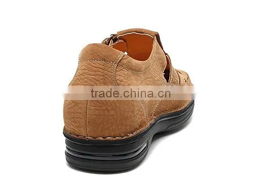 2016 Summer Height Increasing Style Genuine Leather Men Sandals photo-5