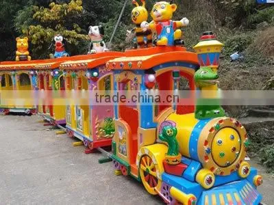 Amusement Park Elephant Mini Track Tourist Train Rides for Sale photo-5
