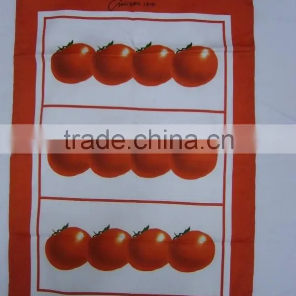 Silk Screen Printing Cotton Twill Material Fabric Tea Towel photo-4