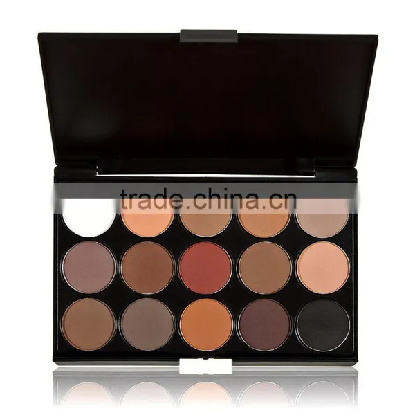 Professional 15 Colors Women Cosmetic Makeup Neutral Nudes Warm Eyeshadow Palette photo-3