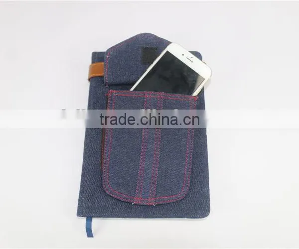 Luxury Custom Jeans Fabric Cover Journals Notebook Printing photo-2