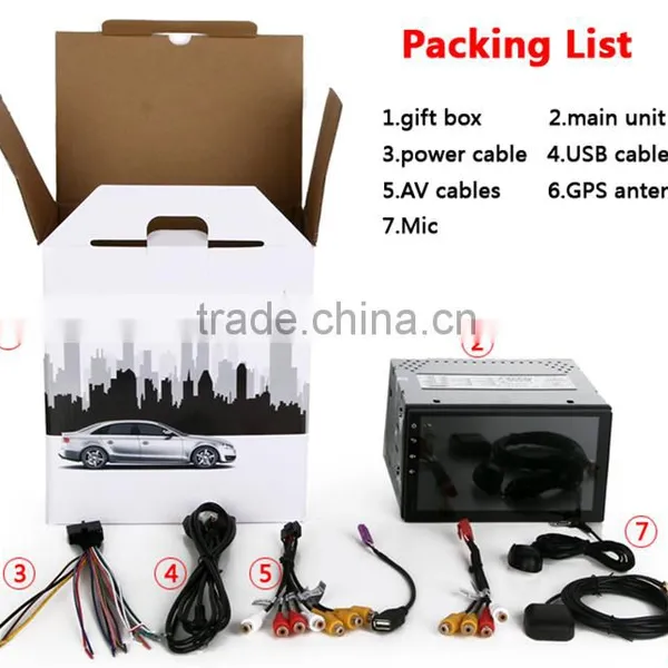 Double Din Car Stereo Android 5.1.1 Car PC GPS for 2 Din Universal 2DIN 3G Wifi BT SD Navigation Radio RDS Stereo System photo-4
