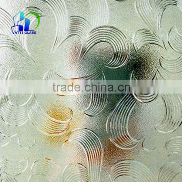 3mm-8mm Green Flora Patterned Glass With CE ISO Certificate photo-5