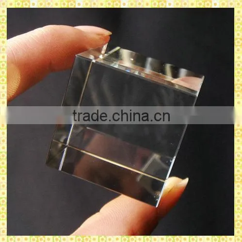 Personalized Souvenir Gift Blank Crystal Cube For Business Crystal Gifts