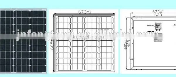 36 Cells, Size: 692*508*30 , 50W Monocrystalline Solar Cells, Solar Panel photo-2
