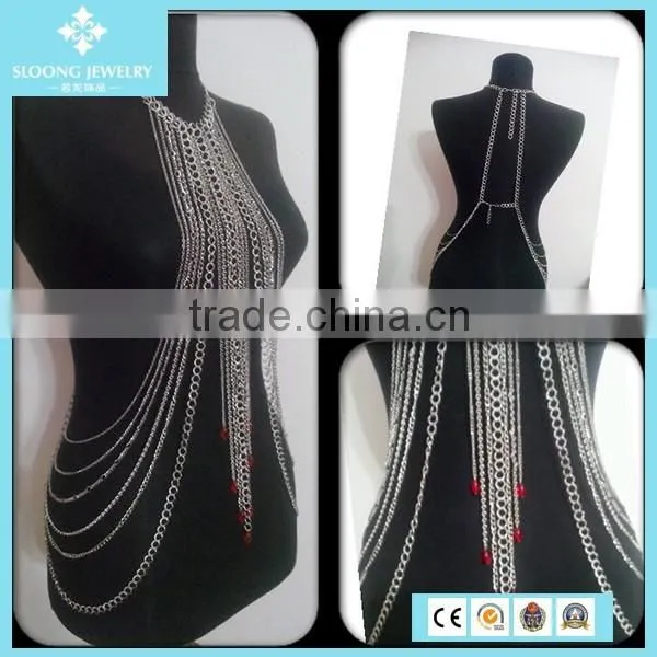 Wholesale Turkish Silver Body Chain Necklace Jewelry photo-4
