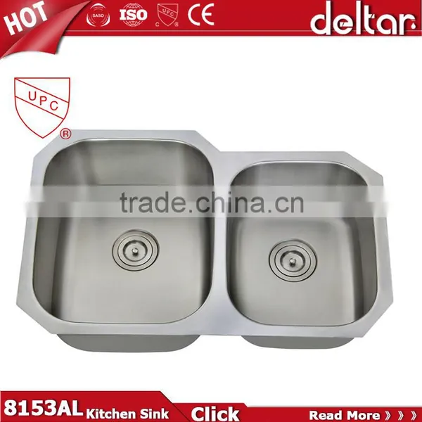 Satin Finish Kitchen Sink Single Sink With Drainer Board UPC Kitchen Sink for America Standard photo-6