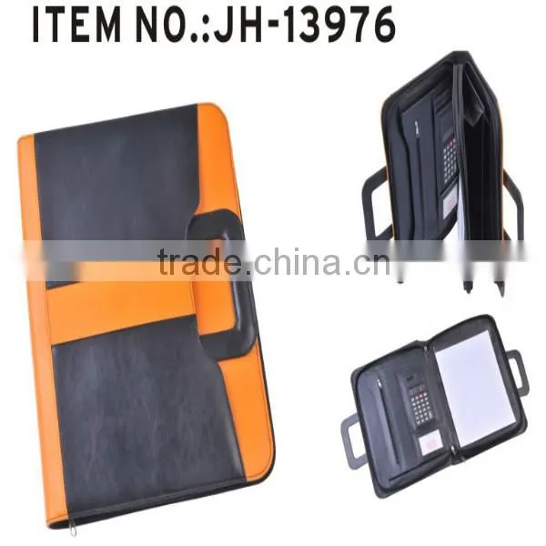 Wholesale 2016 High Quality Custom Business Folder A4 pu Leather Portfolio photo-6