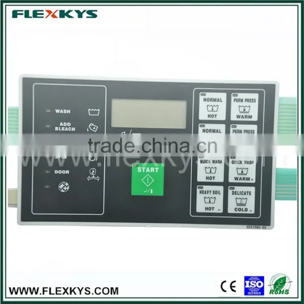 Top Grade Flat Key Non-tactile Waterproof Washing Machine Membrane Switch photo-4